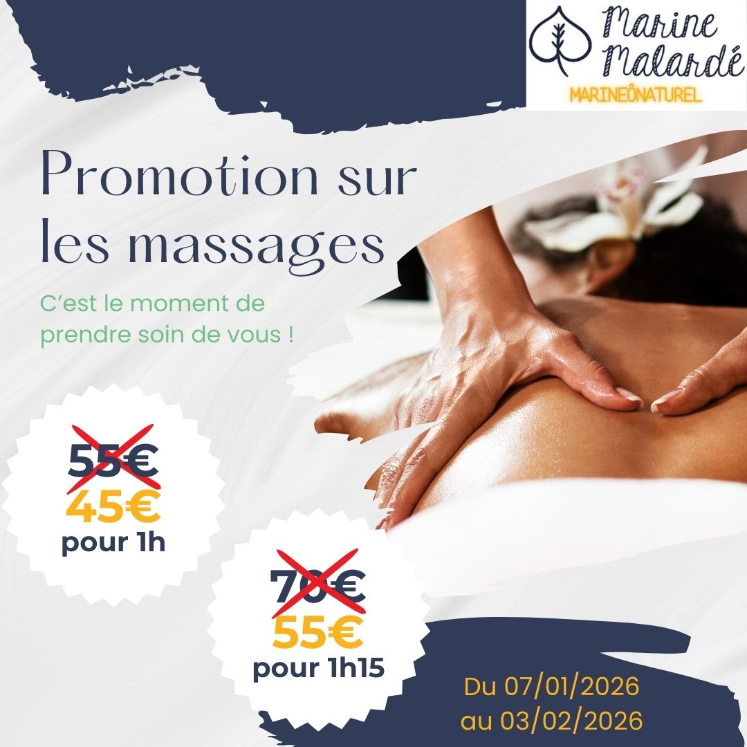 Promotions Massages Janv 2026